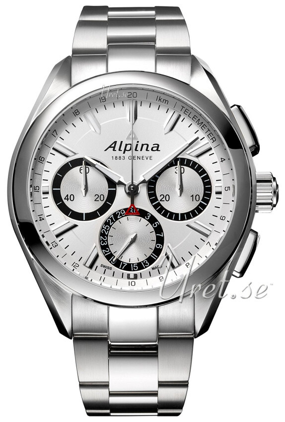 Alpina Alpiner Herreklokke AL-760SB5AQ6B Sølvfarget/Stål Ø44 mm - Alpina