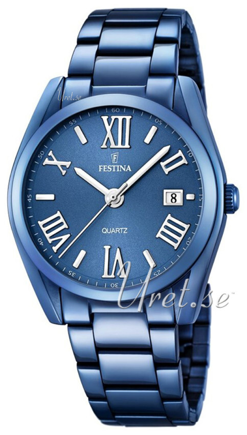 Festina Dress Dameklokke F16864-3 Blå/Stål Ø37 mm - Festina