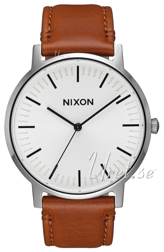 Nixon 99999 Herreklokke A10582442-00 Hvit/Lær Ø40 mm - Nixon