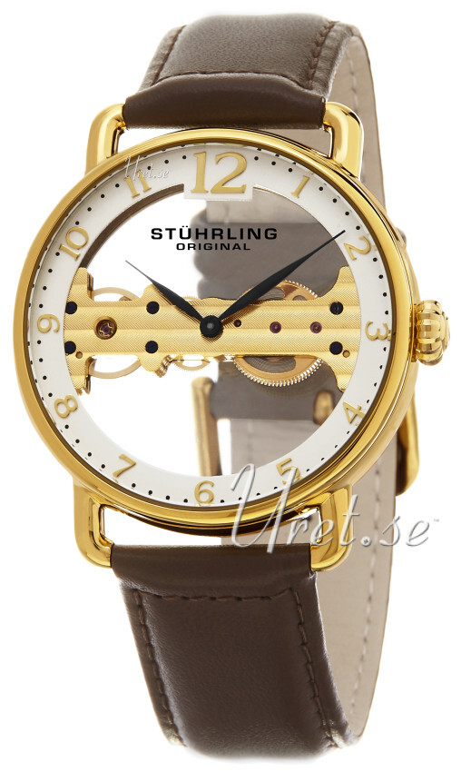 Stührling Original Legacy Herreklokke 976.03 Hvit/Lær Ø42 mm - Stührling Original