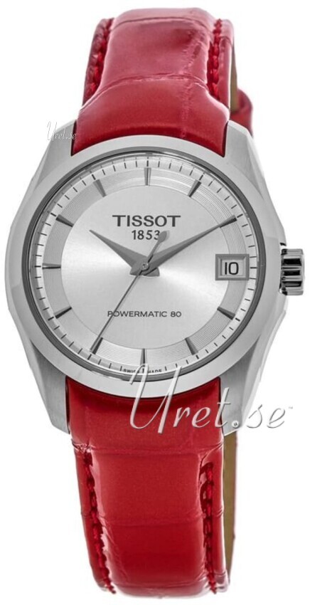 Tissot T-Trend Dameklokke T035.207.16.031.01 Sølvfarget/Lær Ø32 mm - Tissot