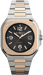 Bell & Ross BR 05 Sort/18 karat rosé gull Ø40 mm BR05A-BL-STPG/SSG