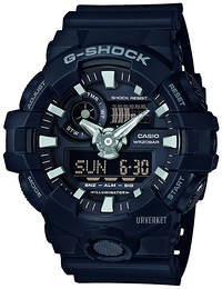 Casio G-Shock Sort/Resinplast Ø53.4 mm GA-700-1BER