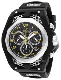 Invicta Racing Sort/Stål Ø53 mm 47207