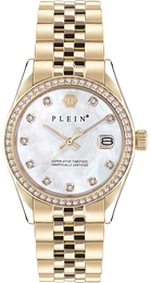 Philipp Plein Street Couture Hvit/Gulltonet stål Ø34 mm PWYAA0323