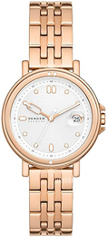 Skagen Signatur Sølvfarget/Rose-gulltonet stål Ø34 mm SKW3136