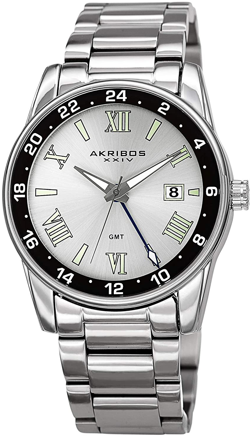 Akribos XXIV Herreklokke AK1055SS Elegant Sølvfarget/Stål Ø41 mm