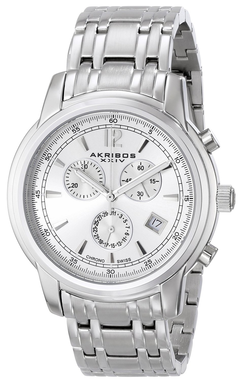 Akribos XXIV Herreklokke AK692SSW Ultimate Sølvfarget/Stål Ø42 mm