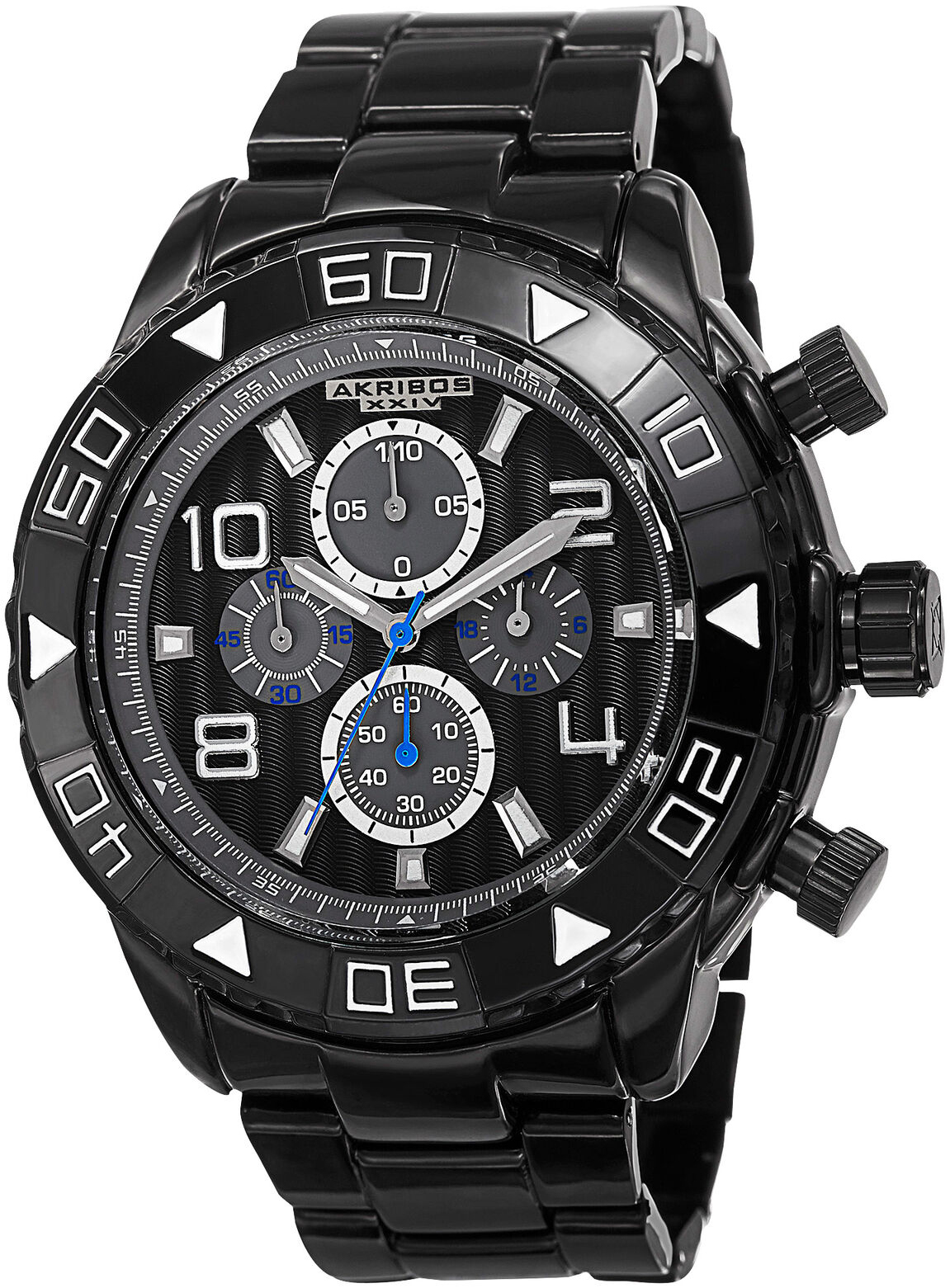 Akribos XXIV Herreklokke AK814BK Divers Sort/Stål Ø49.5 mm