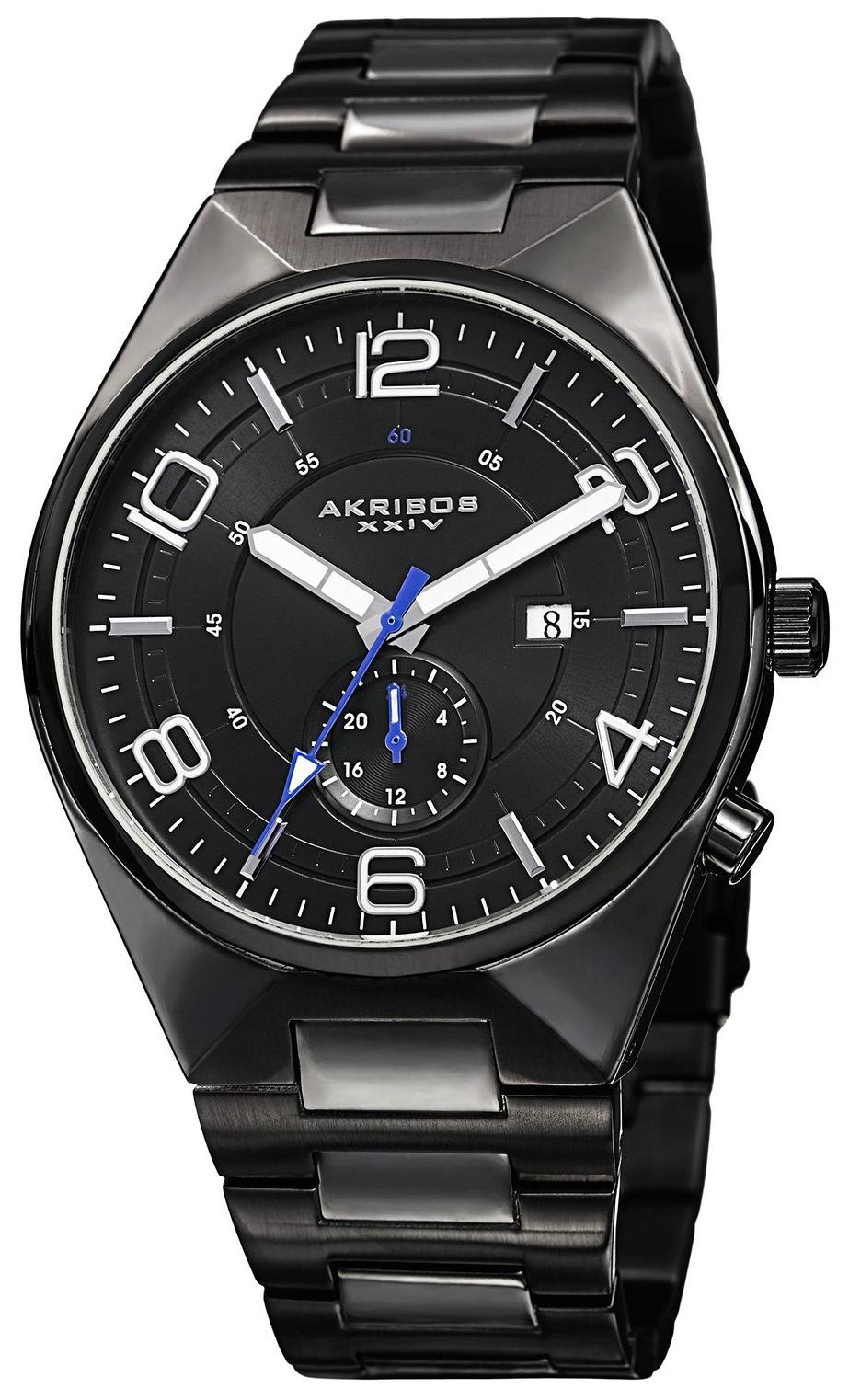 Akribos XXIV Herreklokke AK849BK Sort/Stål Ø45 mm