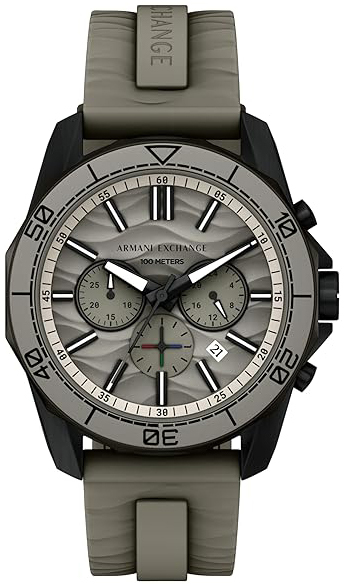 Armani Exchange Herreklokke AX1971 Grå/Gummi Ø44 mm
