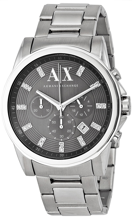 Bilde av Armani Exchange Smart Herreklokke Ax2092 Grå/stål Ø45 Mm