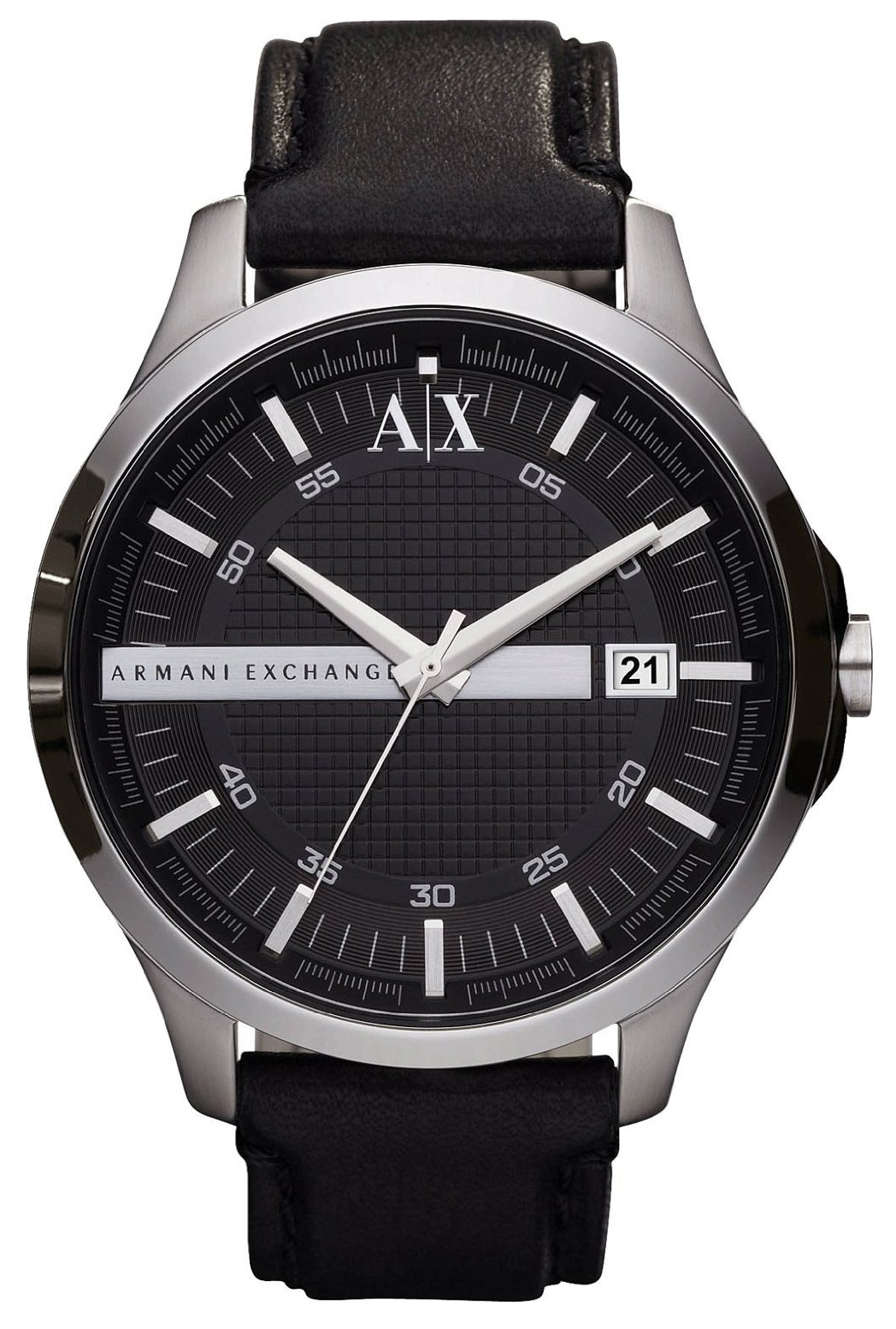 Bilde av Armani Exchange Herreklokke Ax2101 Hampton Sort/lær Ø47 Mm