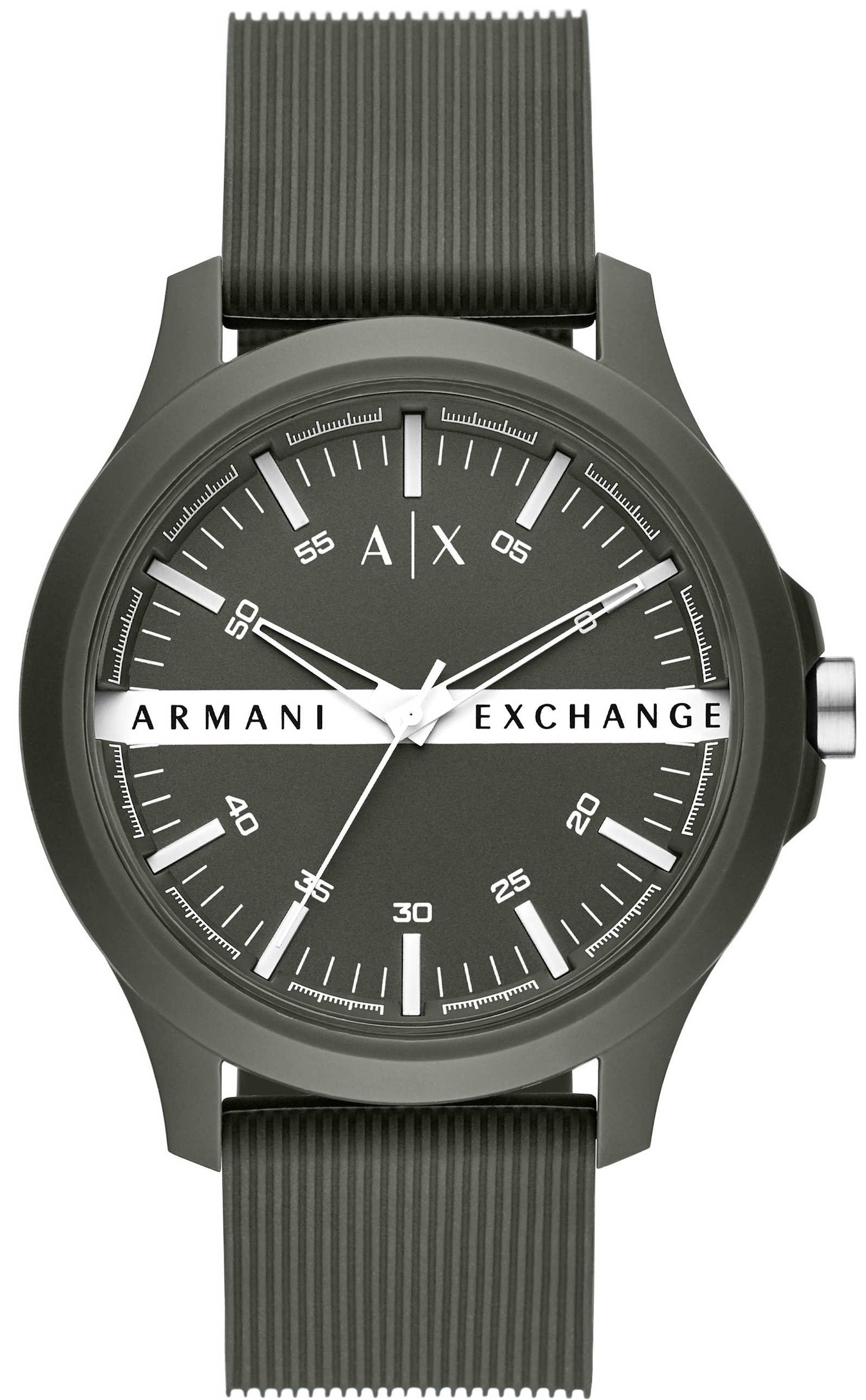 Bilde av Armani Exchange Herreklokke Ax2423 Hampton Grønn/gummi Ø46 Mm