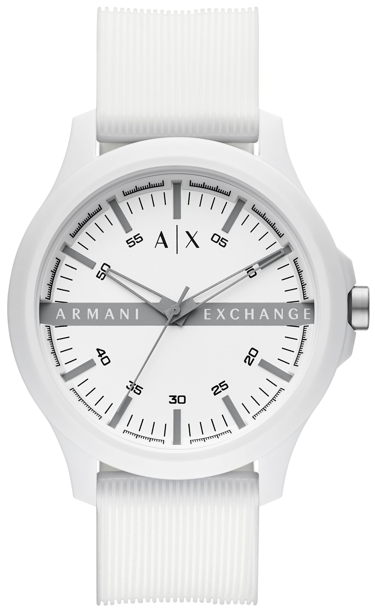 Bilde av Armani Exchange Herreklokke Ax2424 Hampton Hvit/gummi Ø46 Mm