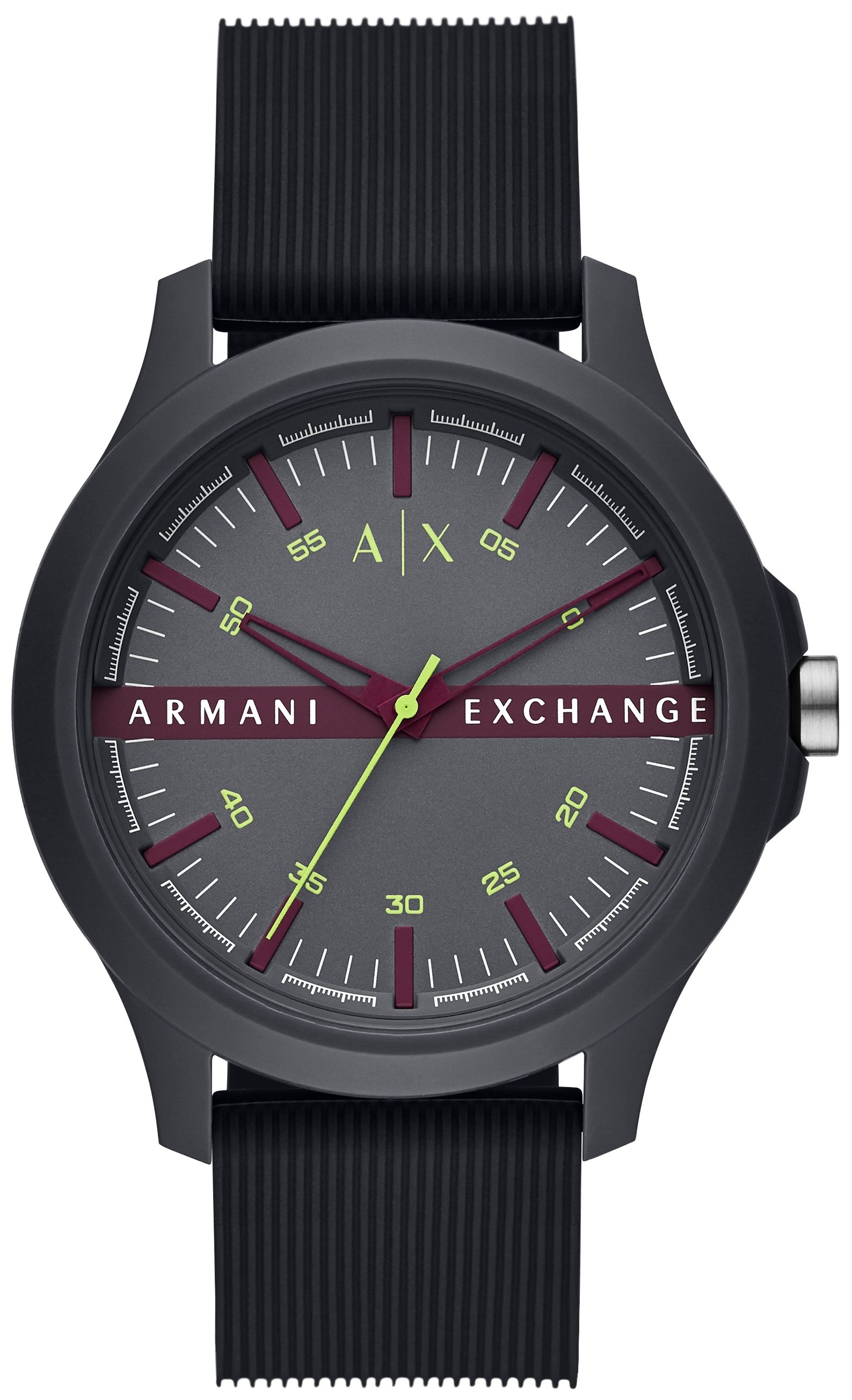 Bilde av Armani Exchange Herreklokke Ax2425 Hampton Grå/gummi Ø46 Mm