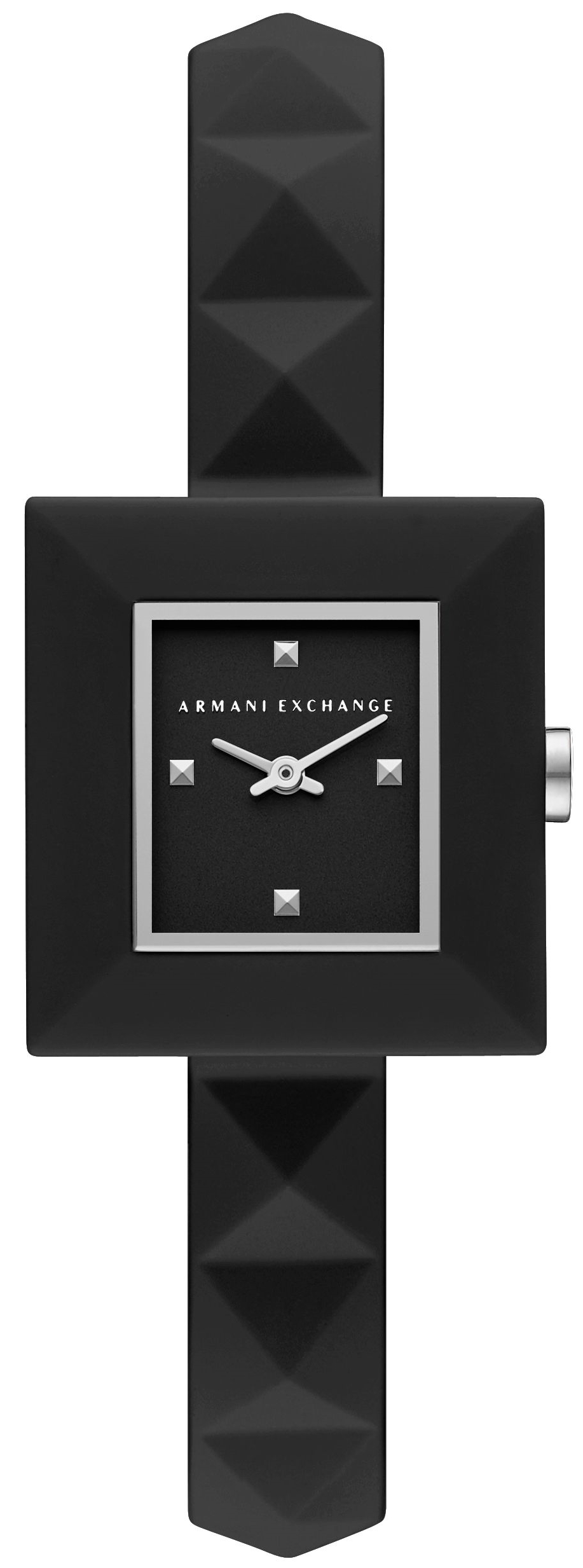 Bilde av Armani Exchange Dameklokke Ax4400 Karla Sort/gummi Ø26 Mm