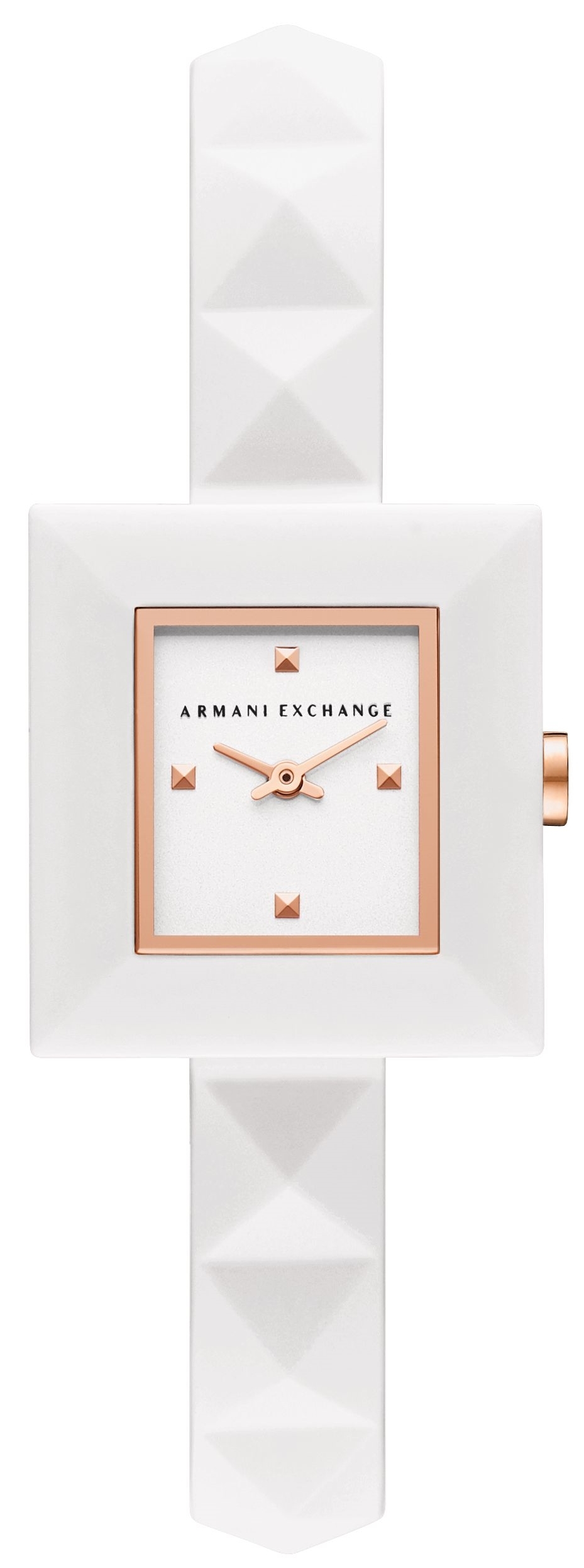 Bilde av Armani Exchange Dameklokke Ax4401 Karla Hvit/gummi Ø26 Mm