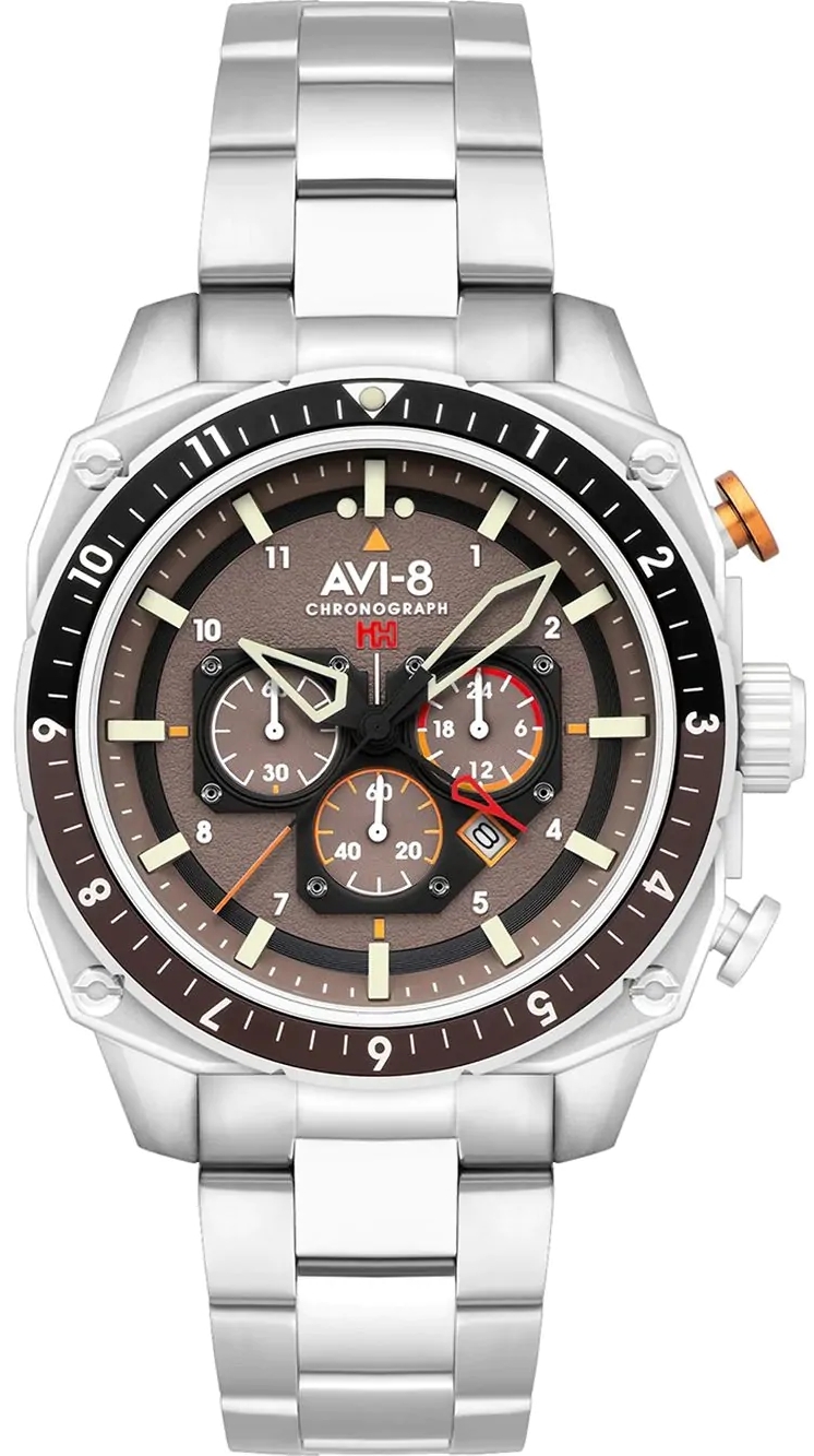 AVI-8 Herreklokke AV-4100-33 Hawker Hunter Grå/Stål Ø43 mm
