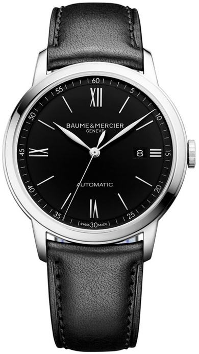 Baume & Mercier Herreklokke M0A10453 Classima Sort/Lær Ø42 mm