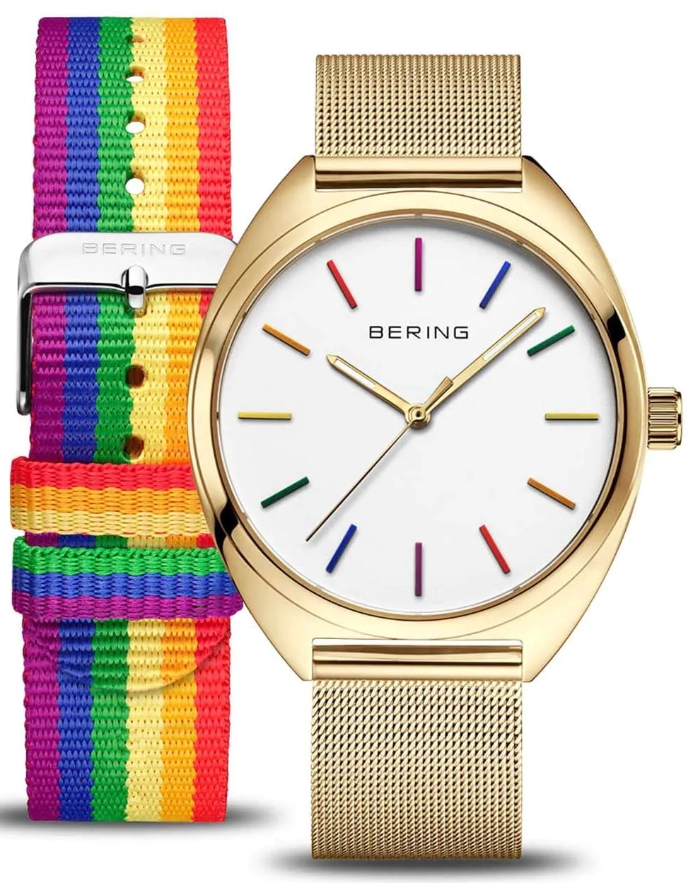 Bering 127220-40-334 Freedom Hvit/Gulltonet stål Ø40 mm
