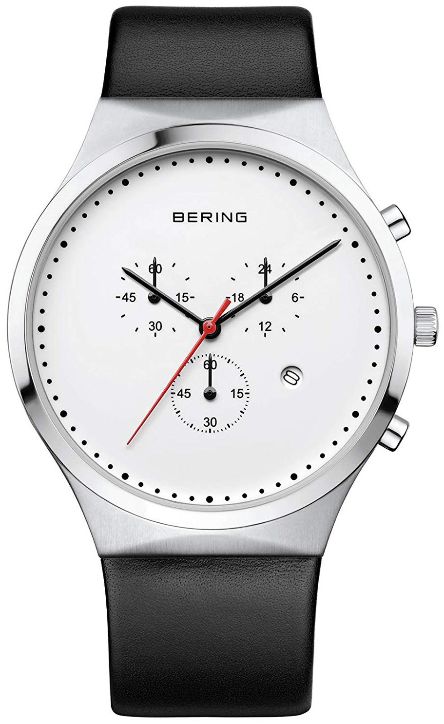 Bilde av Bering Herreklokke 14740-404 Classic Hvit/lær Ø40 Mm