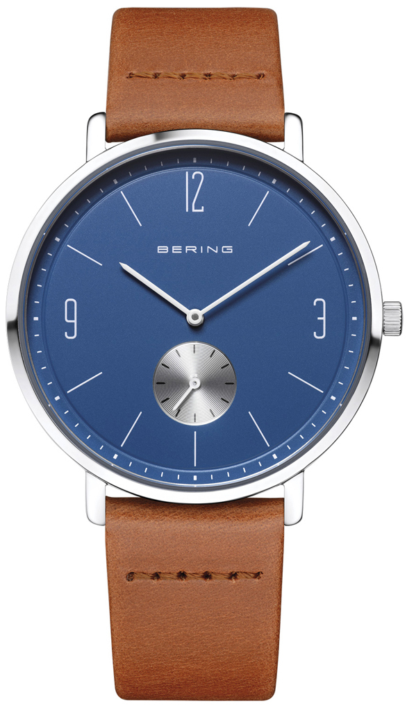 Bering 16338-507 Classic Blå/Lær Ø38 mm