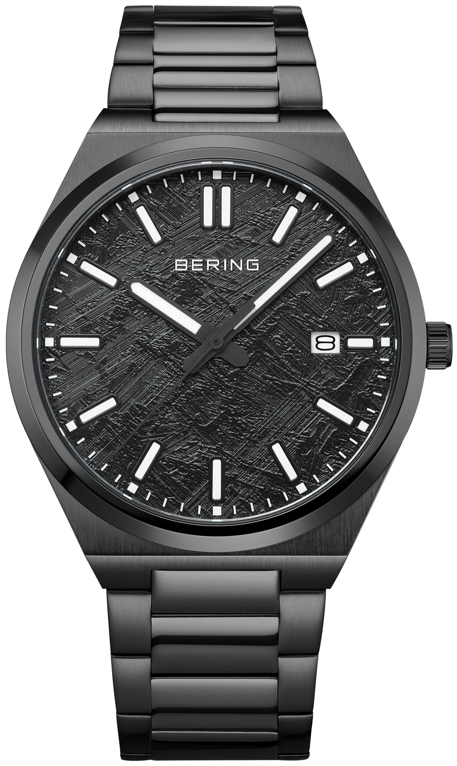 Bering Herreklokke 17639-722 Classic Sort/Stål Ø39 mm