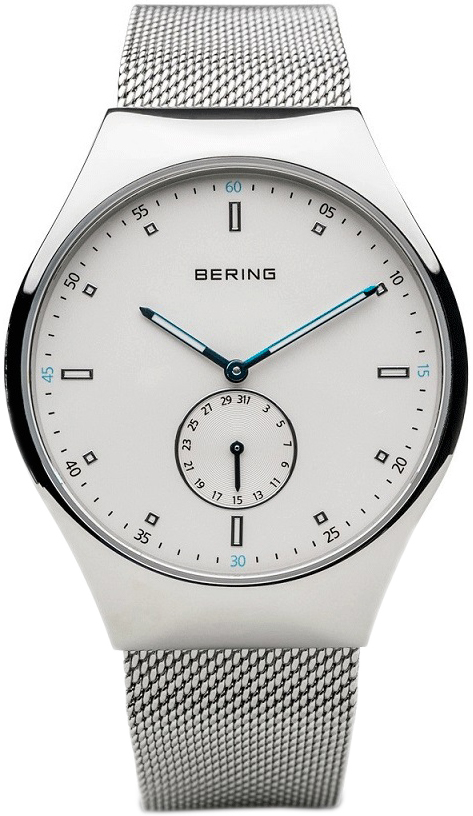 Bilde av Bering Herreklokke 70142-004 Smart Traveler Hvit/stål Ø42 Mm