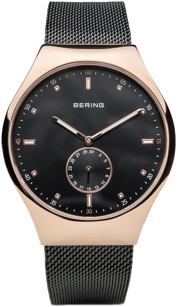 Bilde av Bering Herreklokke 70142-262 Smart Traveler Sort/stål Ø42 Mm