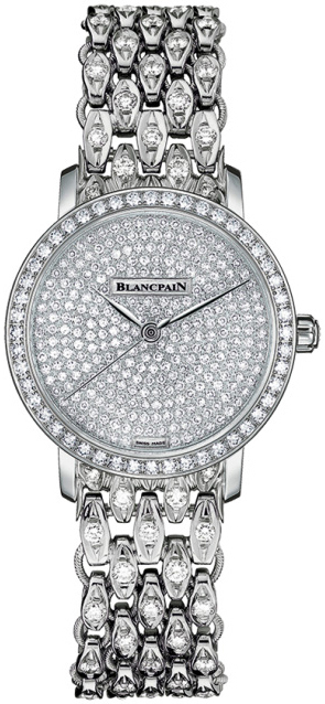 Bilde av Blancpain Dameklokke 6102-1963-96ad Ultraplate Diamantsmykket/18