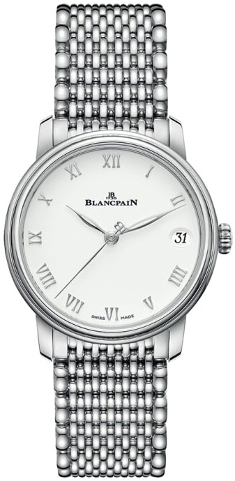 Bilde av Blancpain Dameklokke 6127-1127-mmb Villeret Hvit/stål Ø33.2 Mm