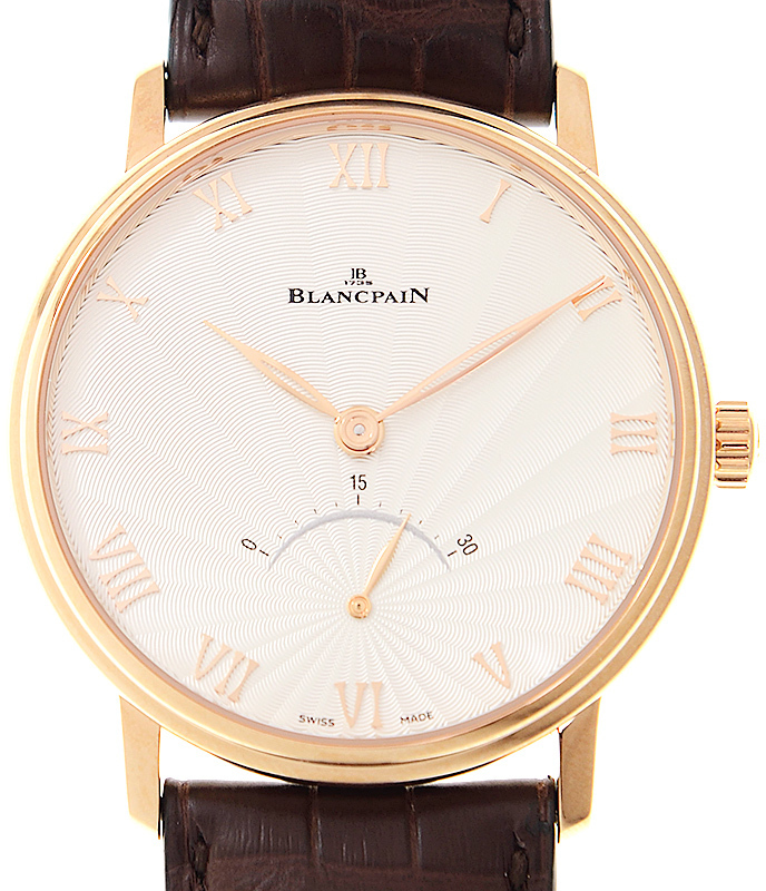 Bilde av Blancpain Herreklokke 6653-3642-55a Villeret Sølvfarget/lær Ø40 Mm