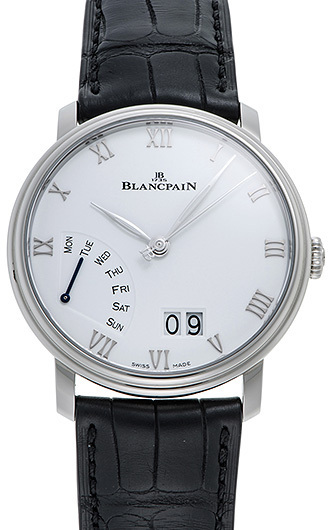 Bilde av Blancpain Herreklokke 6668-1127-55b Villeret Hvit/lær Ø40.5 Mm