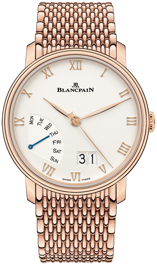 Bilde av Blancpain Herreklokke 6668-3642-mmb Villeret Hvit/18 Karat Rosé Gull