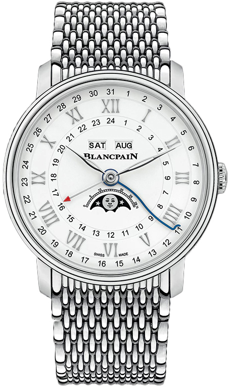 Bilde av Blancpain Herreklokke 6676-1127-mmb Villeret Hvit/stål Ø40 Mm