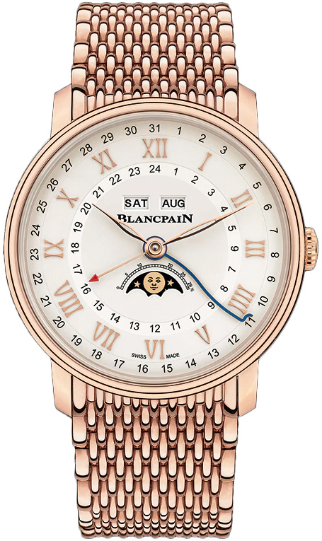 Bilde av Blancpain Herreklokke 6676-3642-mmb Villeret Sølvfarget/18 Karat