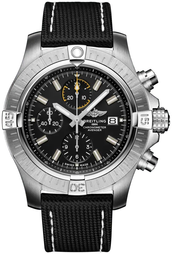 Bilde av Breitling Herreklokke A13317101b1x1 Avenger Chronograph 45 Sort/lær