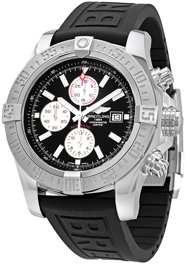 Bilde av Breitling Herreklokke A13371111b1s1 Super Avenger Ii Sort/gummi Ø48