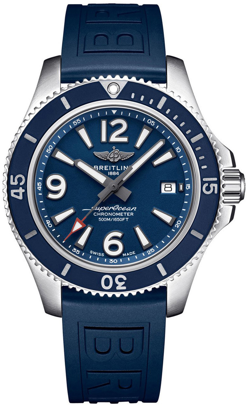 Bilde av Breitling Herreklokke A17366d81c1s1 Superocean Ii 42 Blå/gummi Ø42