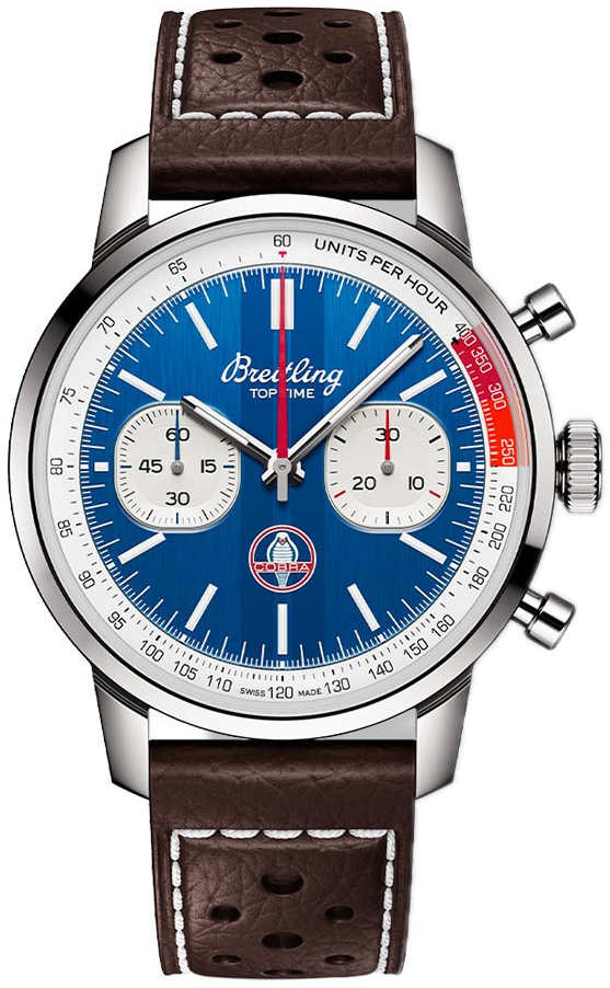 Bilde av Breitling Herreklokke Ab01763a1c1x1 Top Time B01 Shelby Blå/lær