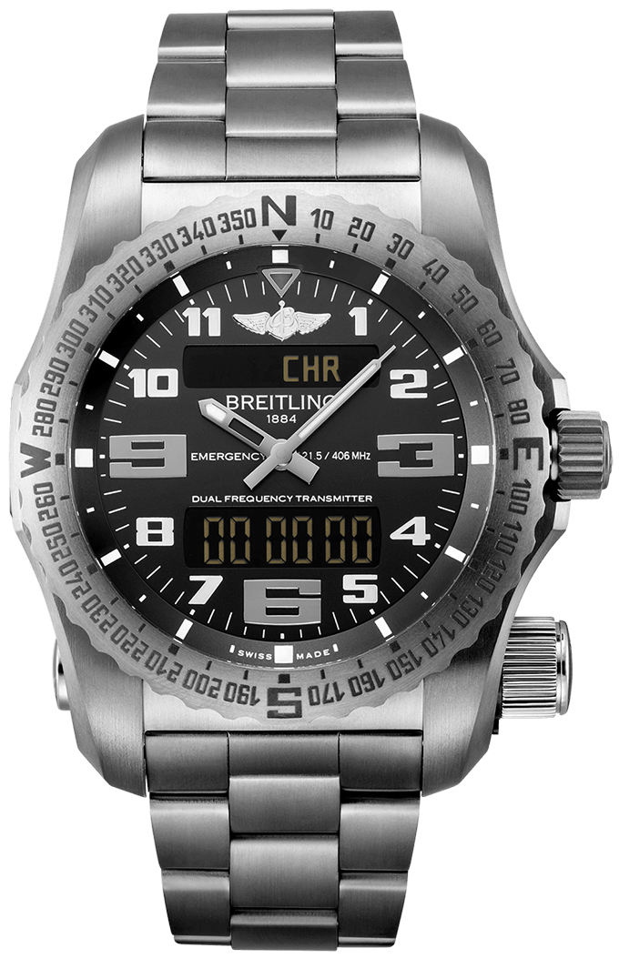 Bilde av Breitling Herreklokke E76325221b1e1 Emergency Sort/titan Ø51 Mm