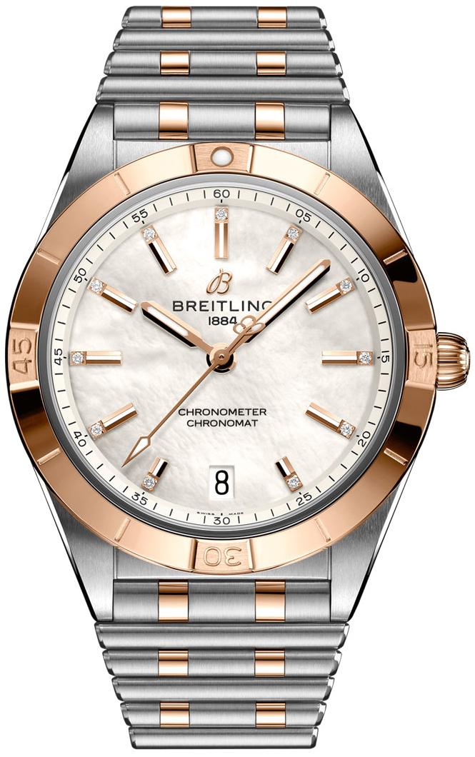 Bilde av Breitling Dameklokke U10380101a2u1 Chronomat Automatic 36 Hvit/18