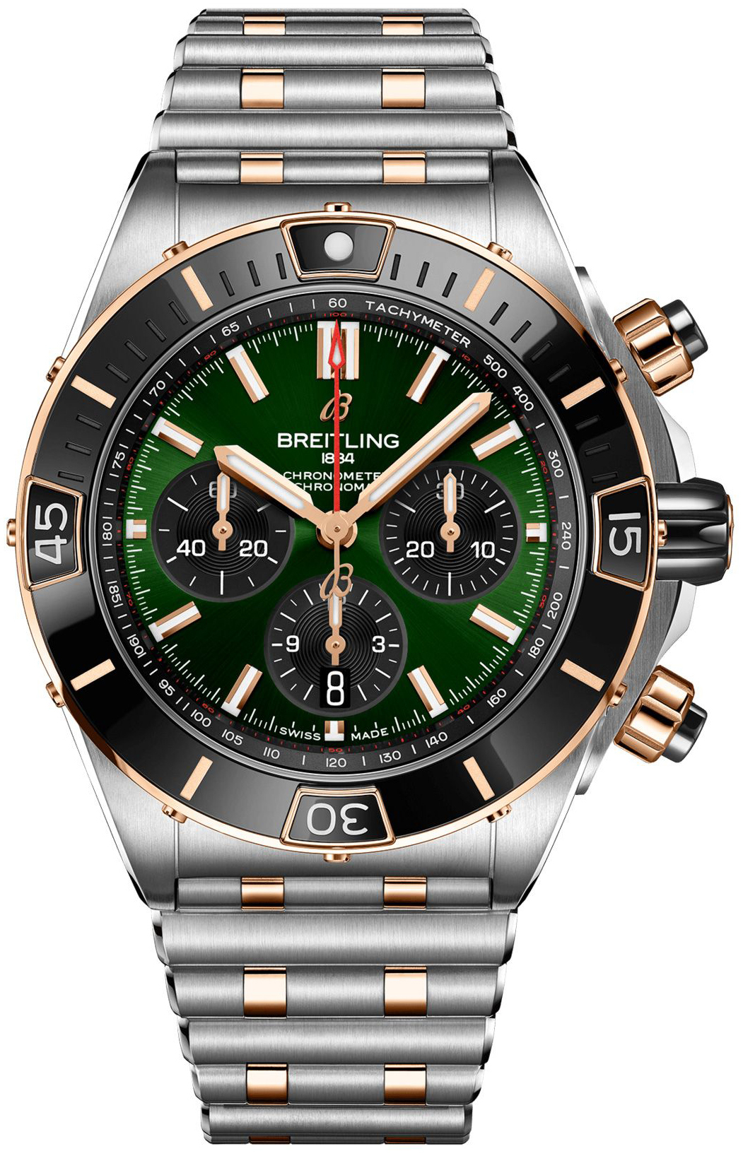 Bilde av Breitling Herreklokke Ub0136251l1u1 Super Chronomat B01 44 Grønn/18