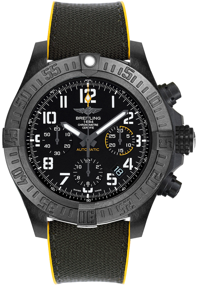 Bilde av Breitling Herreklokke Xb0180e41b1s1 Avenger Hurricane Sort/gummi Ø45