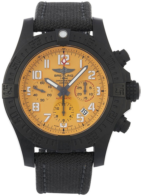 Bilde av Breitling Herreklokke Xb0180e41i1w1 Avenger Hurricane 45 Gul/gummi