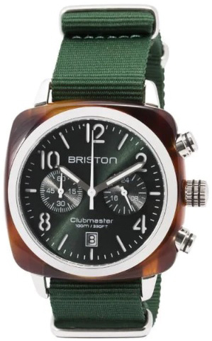 Briston Herreklokke 15140.SA.T.10.NBG Classic Grønn/Tekstil