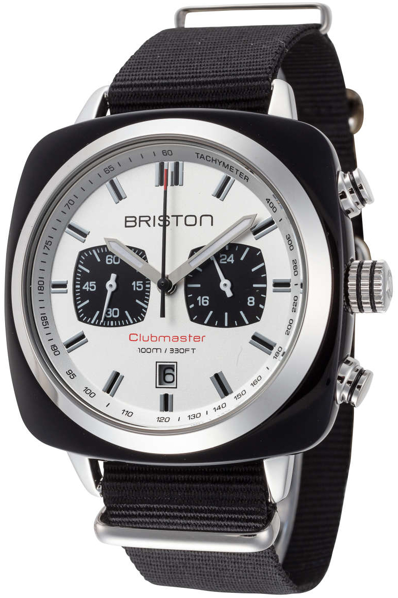 Briston Herreklokke 17142.SA.BS.2.NB Sport Sølvfarget/Tekstil