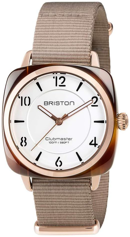 Briston 17536-PRA-T-2-NT Clubmaster Hvit/Tekstil