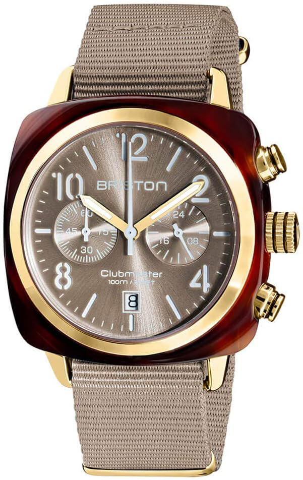 Briston 19140-PYA-T-30-NT Clubmaster Brun/Tekstil